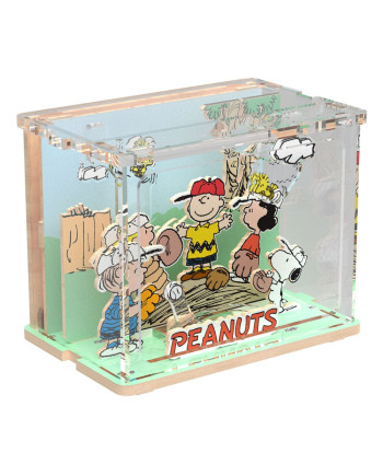PEANUTS - Mini Scene Baseball Time - Wood Model Kit
