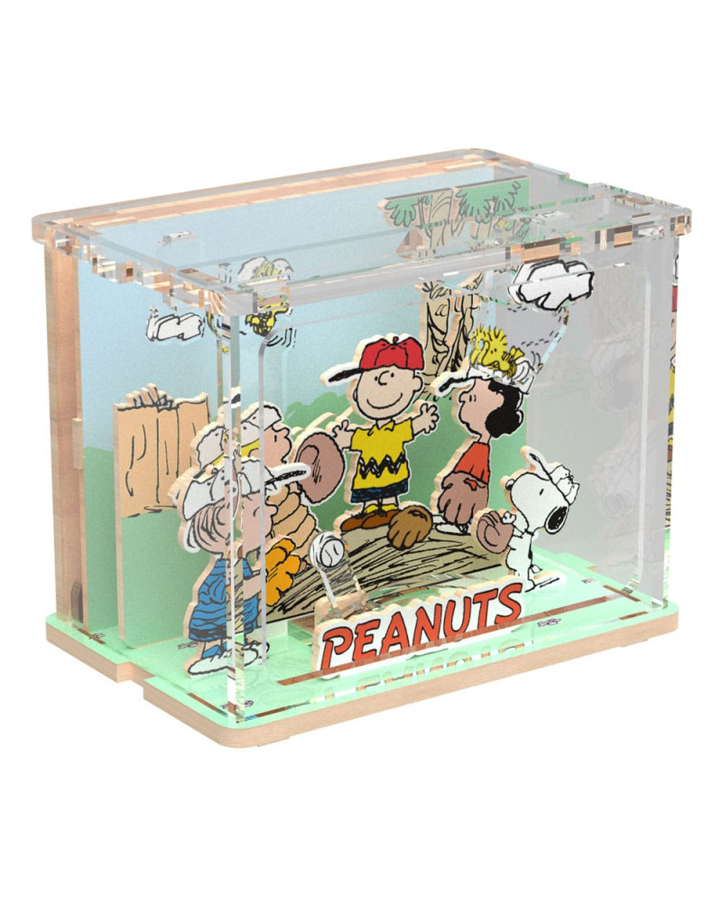PEANUTS - Mini Scene Baseball Time - Wood Model Kit
