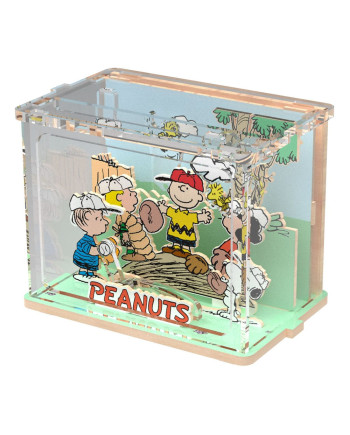 PEANUTS - Mini Scene Baseball Time - Wood Model Kit
