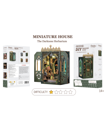 MINIATURE HOUSE - DIY - The Darkness Herbarium - 90pc + LED Light