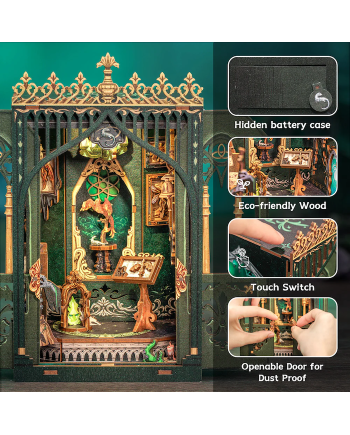 MINIATURE HOUSE - DIY - The Darkness Herbarium - 90pc + LED Light