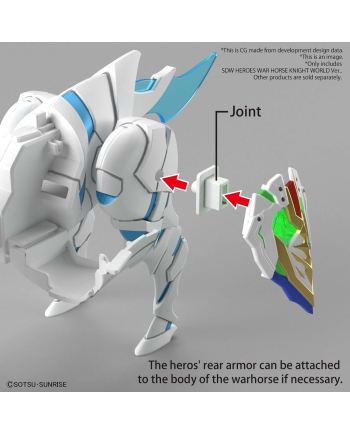 GUNDAM - SDW Heroes War Horse Knight World Ver. - Model Kit