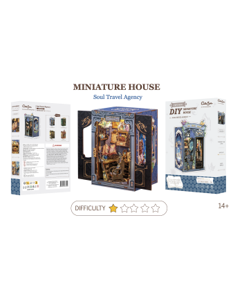 MINIATURE HOUSE - DIY - Soul Travel Agency - 97pc + LED Light