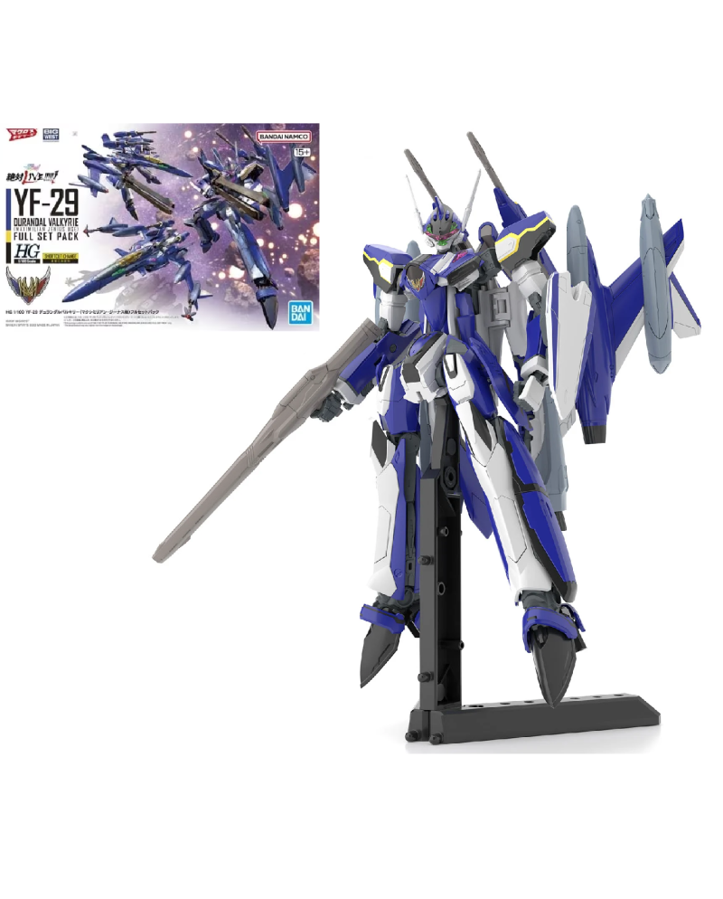 MACROSS - HG 1/100 YF-29 Durandal Valkyrie Full Set - Model Kit