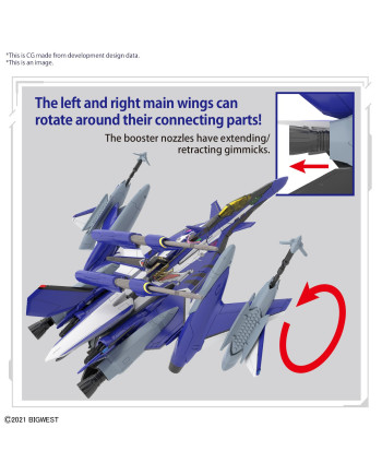 MACROSS - HG 1/100 YF-29 Durandal Valkyrie Full Set - Model Kit