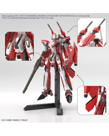 MACROSS - HG 1/100 YF-29 Durandal Valkyrie "Water Decals" - Model Kit