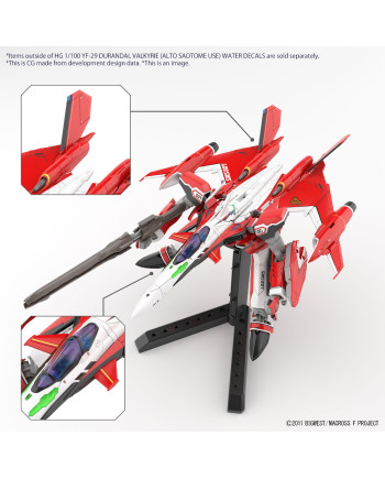 MACROSS - HG 1/100 YF-29 Durandal Valkyrie "Water Decals" - Model Kit