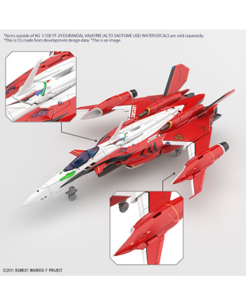 MACROSS - HG 1/100 YF-29 Durandal Valkyrie "Water Decals" - Model Kit