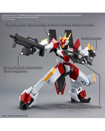 AMAIM -HG 1/72 AMAIM Warrior at the borderline Weapon Set 2 -Model Kit