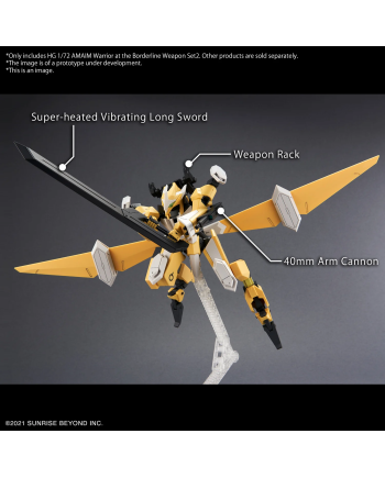 AMAIM -HG 1/72 AMAIM Warrior at the borderline Weapon Set 2 -Model Kit