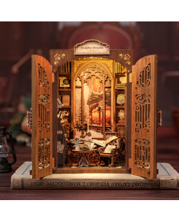 BOOK NOOK KIT - DIY - Memories Bookshop - 127pc + LED Light
