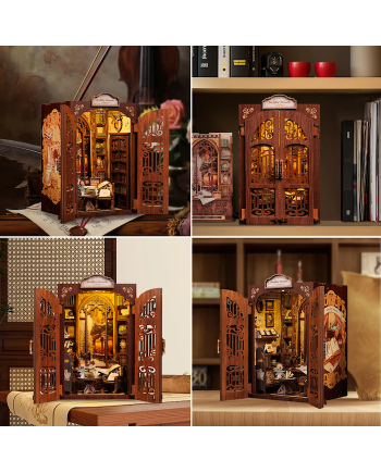 BOOK NOOK KIT - DIY - Memories Bookshop - 127pc + LED Light