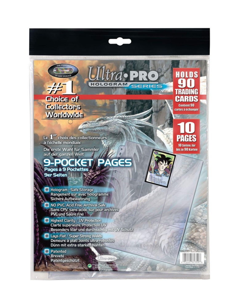 Ultrapro Page 9 Pochettes Platinum Serie Pack De 10Pcs