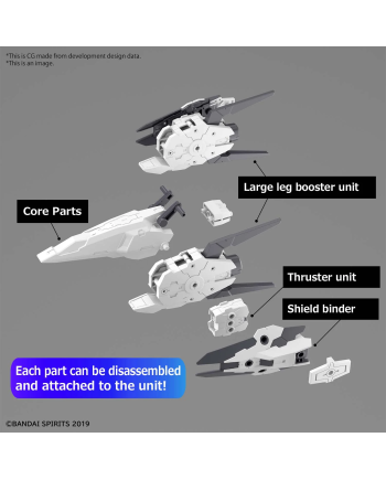30MM - 30MM 1/144 Option Parts Set 9 (Large Booster Unit) - Model Kit