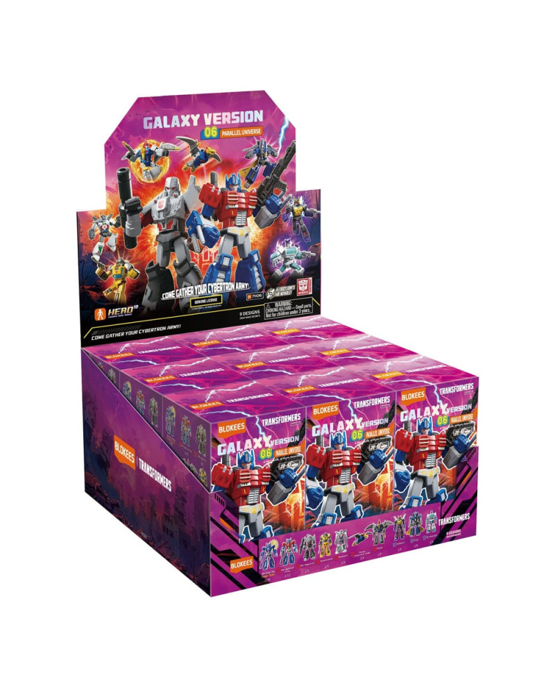 TRANSFORMERS - Galaxy Version 06 - Model Kit Blokees Display 9 pc