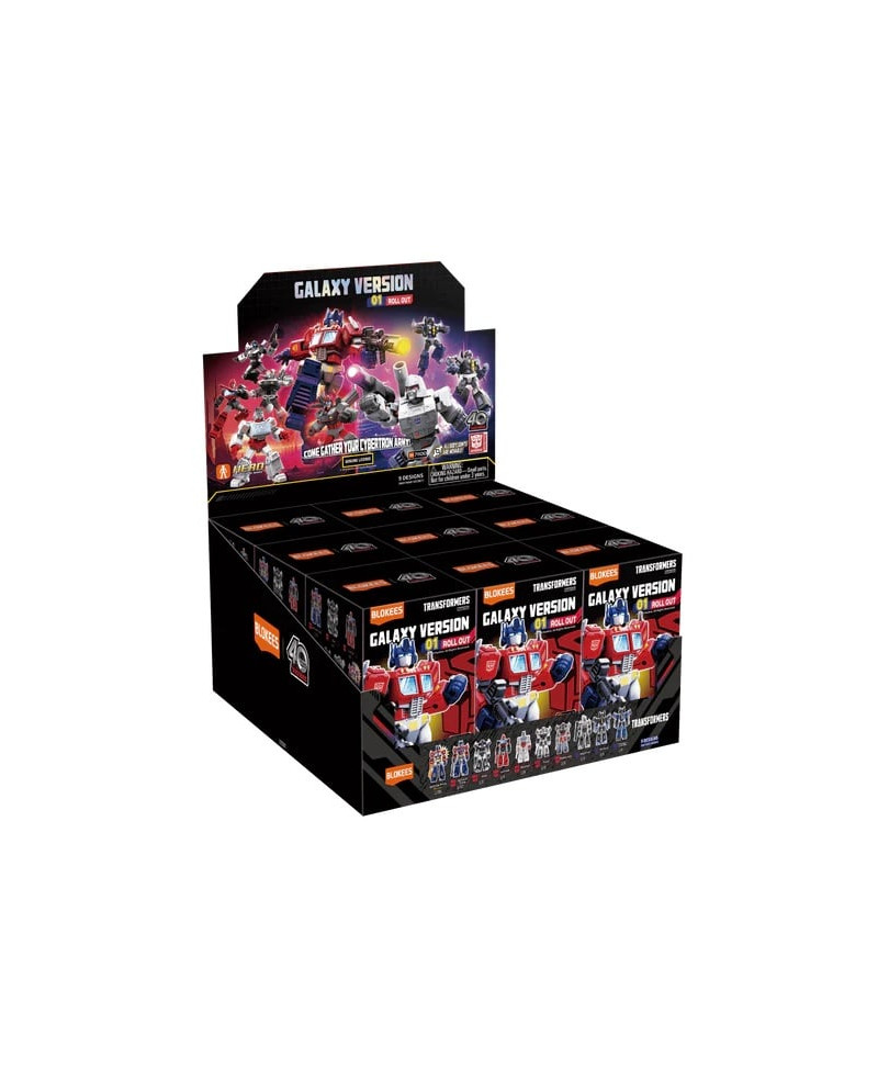 TRANSFORMERS - Galaxy Version 01 - Model Kit Blokees Display 9 pc
