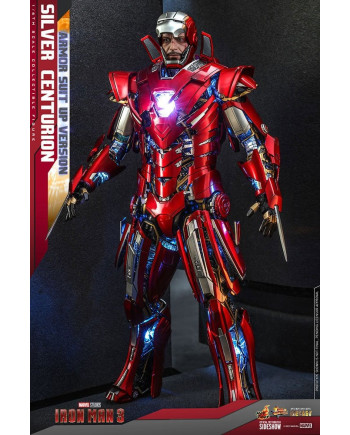 MARVEL - Iron Man 3 Silver Centurion - Figurine Movie Masterpiece 56cm