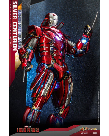 MARVEL - Iron Man 3 Silver Centurion - Figurine Movie Masterpiece 56cm