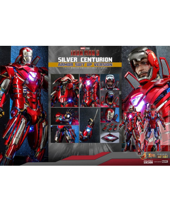 MARVEL - Iron Man 3 Silver Centurion - Figurine Movie Masterpiece 56cm