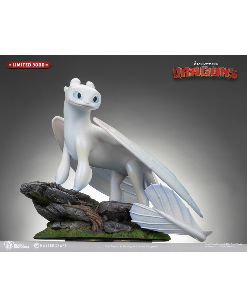 HOW TO TRAIN YOUR DRAGON 3 - Light Fury - Statue Master Craft 29cm