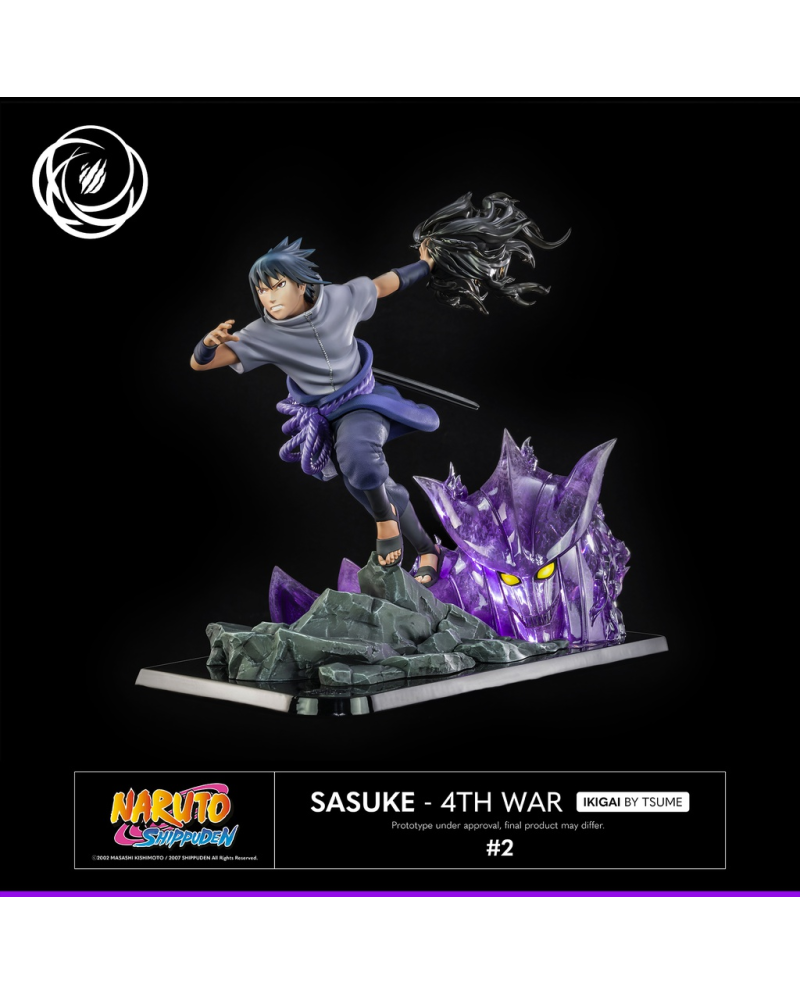 NARUTO - Sasuke Uchiwa Ikigai - 4th War - Resin Statue 1/6 By Tsume