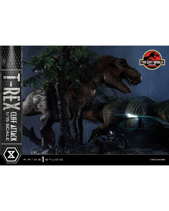 JURASSIC PARK THE LOST WORLD - T-Rex Cliff Attack -Statue 1/15 53cm