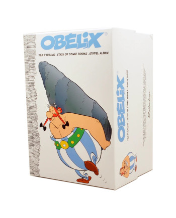 ASTERIX & OBELIX - Obelix carrying a stack of comics - Statue 30cm