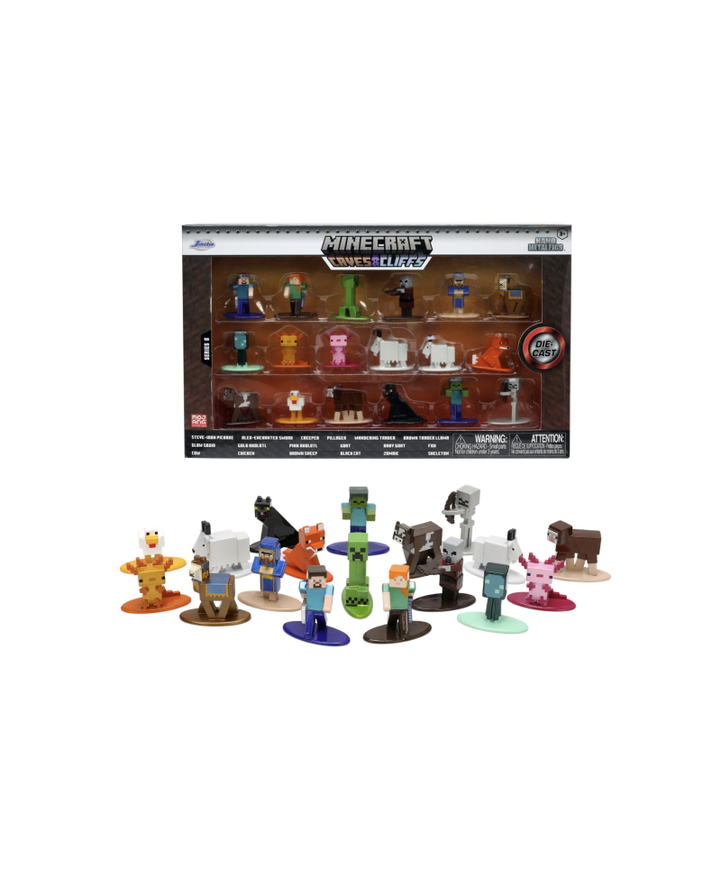 MINECRAFT - Multi Pack of 1,65inch NanoFigures - 18pc - Wave 8