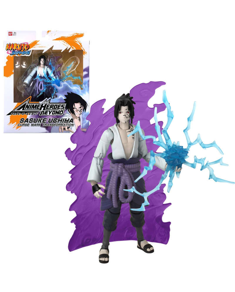 NARUTO - Sasuke with transf. effect - Figure Anime Heroes Beyond 17cm