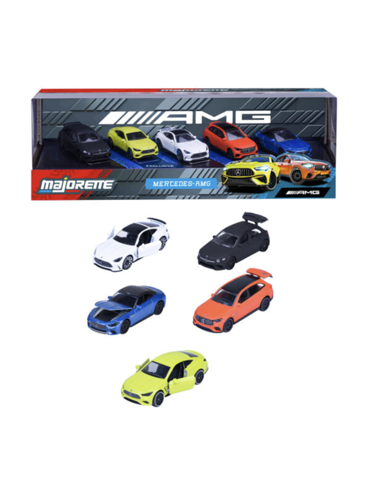 RIDE COOL - Mercedes-AMG - Pack of 5 Miniature Cars - 1:64