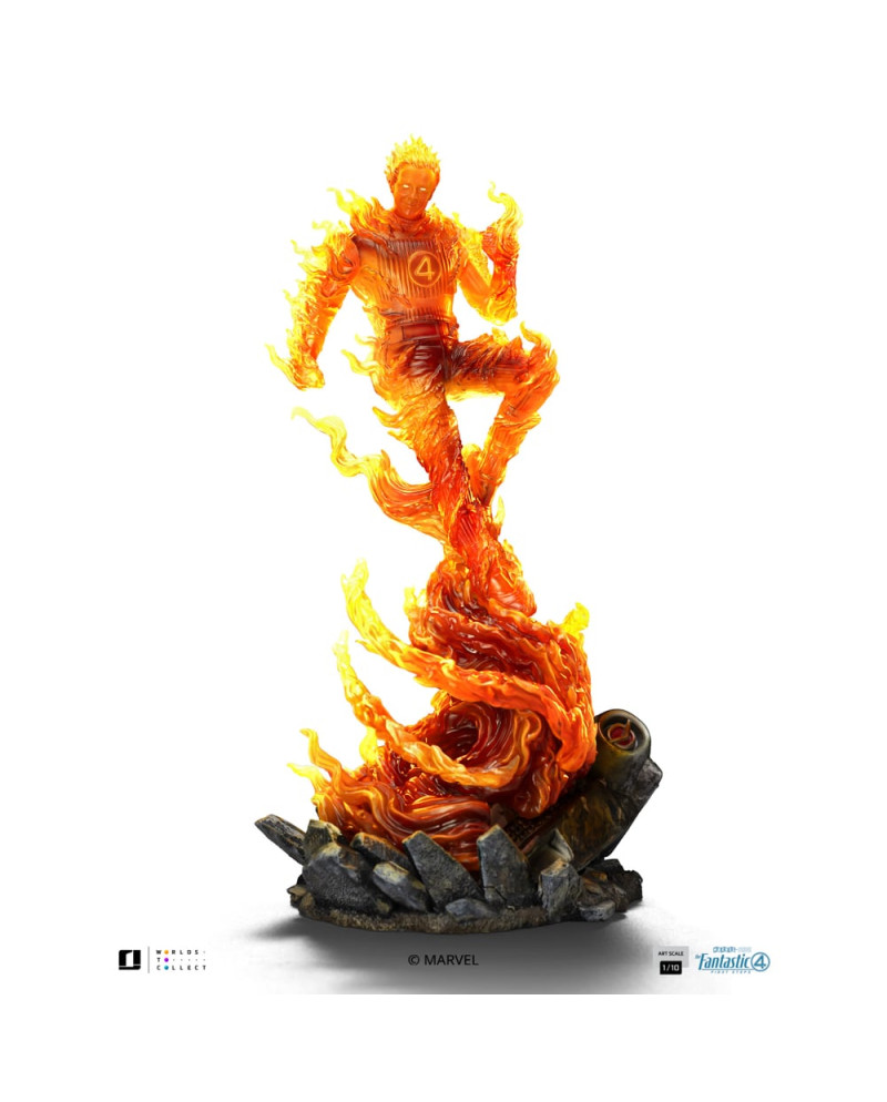 FANTASTIC FOUR 2025 - Human Torch - Statue Art Scale 1/10 21cm