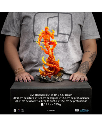 FANTASTIC FOUR 2025 - Human Torch - Statue Art Scale 1/10 21cm