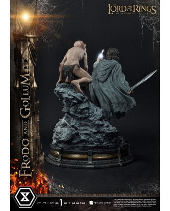 LORD OF THE RINGS - Frodo & Gollum Bonus Ver. - Statuette 46cm