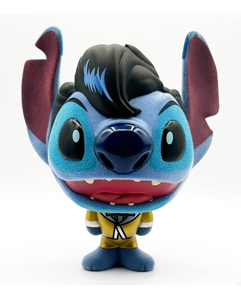STITCH - Elvis Gold Suit - Bhunny Flocked Vinyl Figure - 10cm