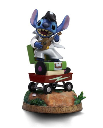 DISNEY - Stitch King Of Rock- Statuette Art Scale 1/10 Deluxe 17cm