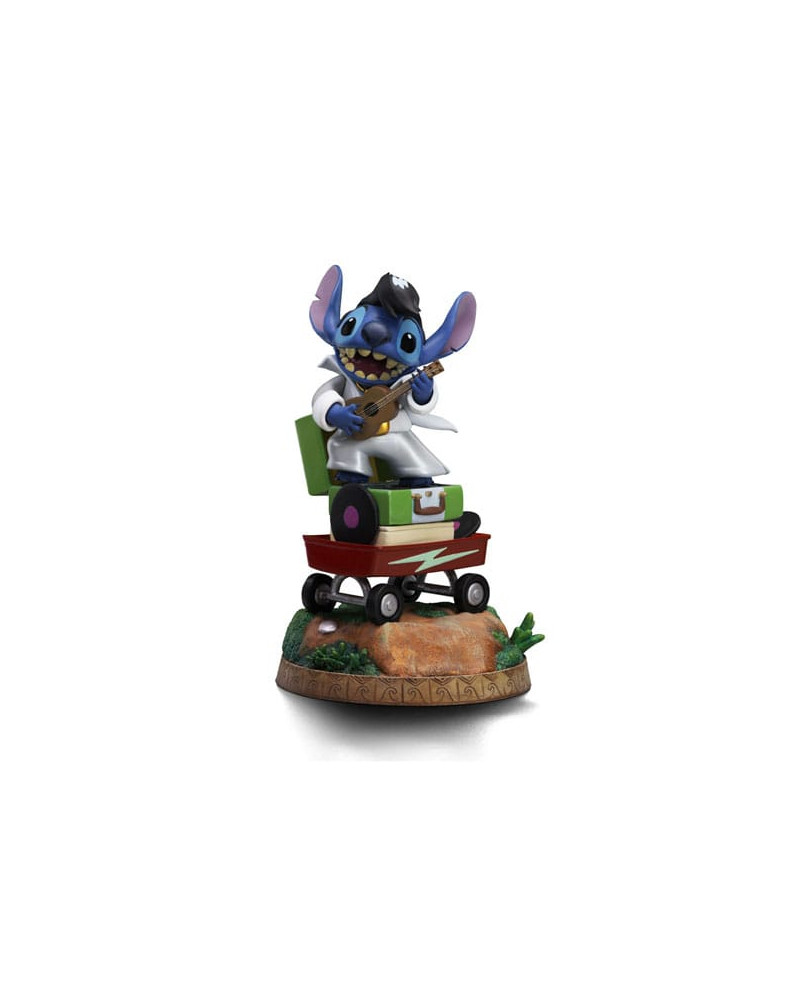 DISNEY - Stitch King Of Rock- Statuette Art Scale 1/10 Deluxe 17cm