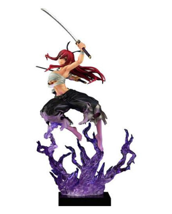 FAIRY TAIL - Erza Scarlet Samurai Ver. Shikkoku - Statue OrcaToys 43cm