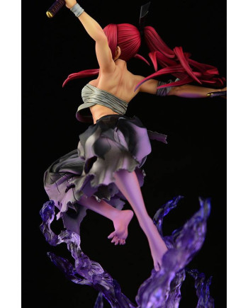 FAIRY TAIL - Erza Scarlet Samurai Ver. Shikkoku - Statue OrcaToys 43cm