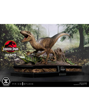 JURASSIC PARK - Velociraptor Attack - Statue '24x23x54cm'