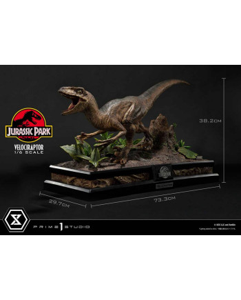 JURASSIC PARK - Velociraptor Attack - Statue '24x23x54cm'