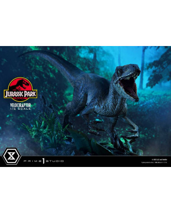 JURASSIC PARK - Velociraptor Attack - Statue '24x23x54cm'