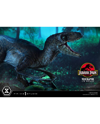 JURASSIC PARK - Velociraptor Attack - Statue '24x23x54cm'