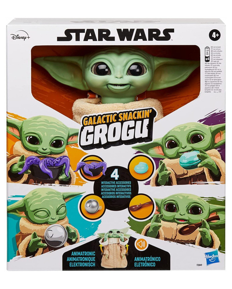 STAR WARS - Galagtic Snackin' Grogu - Interactive Figure 23cm 'UK'