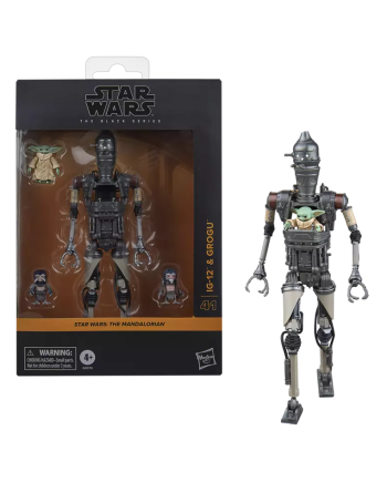 THE MANDALORIAN - IG-12 & Grogu - Figure Black Series 15cm