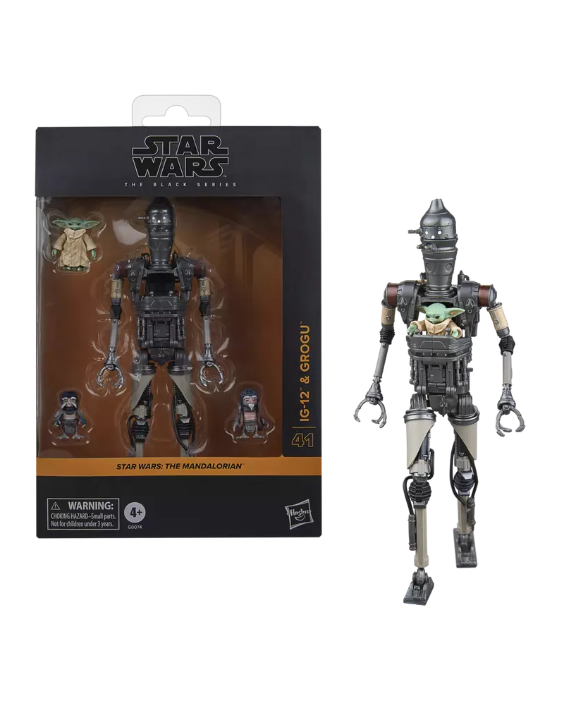THE MANDALORIAN - IG-12 & Grogu - Figure Black Series 15cm