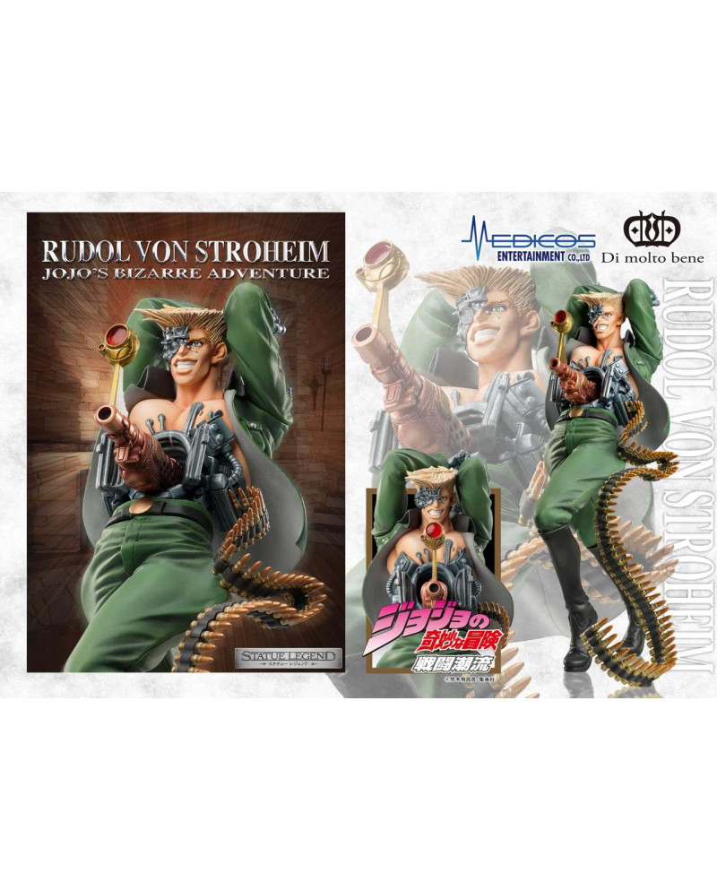 JOJO PART 2 - Rudol Von Stroheim - Statue Legend 18cm