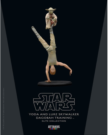 STAR WARS - ELITE Collection - Yoda And Luke Dagobah Trainning -19cm