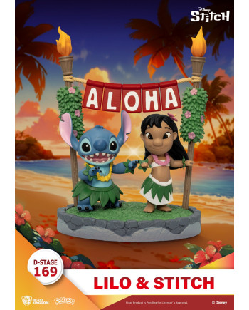 Diorama Lilo et Stitch Aloha D-Stage 169 de 13 cm par Beast Kingdom