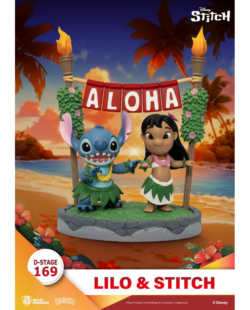 Diorama Lilo et Stitch Aloha D-Stage 169 de 13 cm par Beast Kingdom