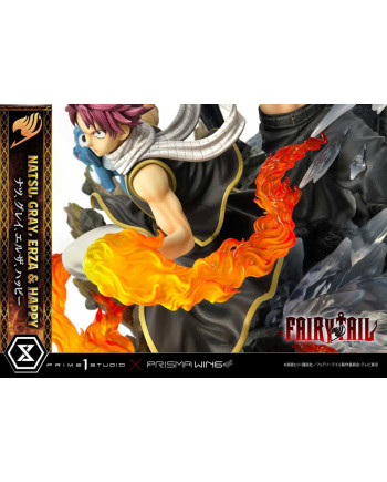 FAIRY TAIL -Natsu, Gray, Erza, Happy -Statue Del. Bonus Vers. 1/7 57cm